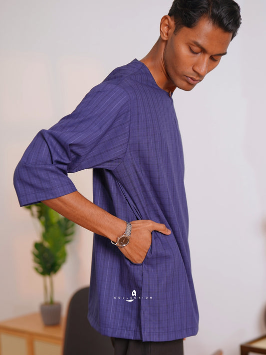 Kurta Ilyas - Navy Blue