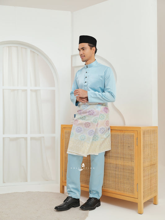 Baju Melayu Cekak Musang - Baby Blue