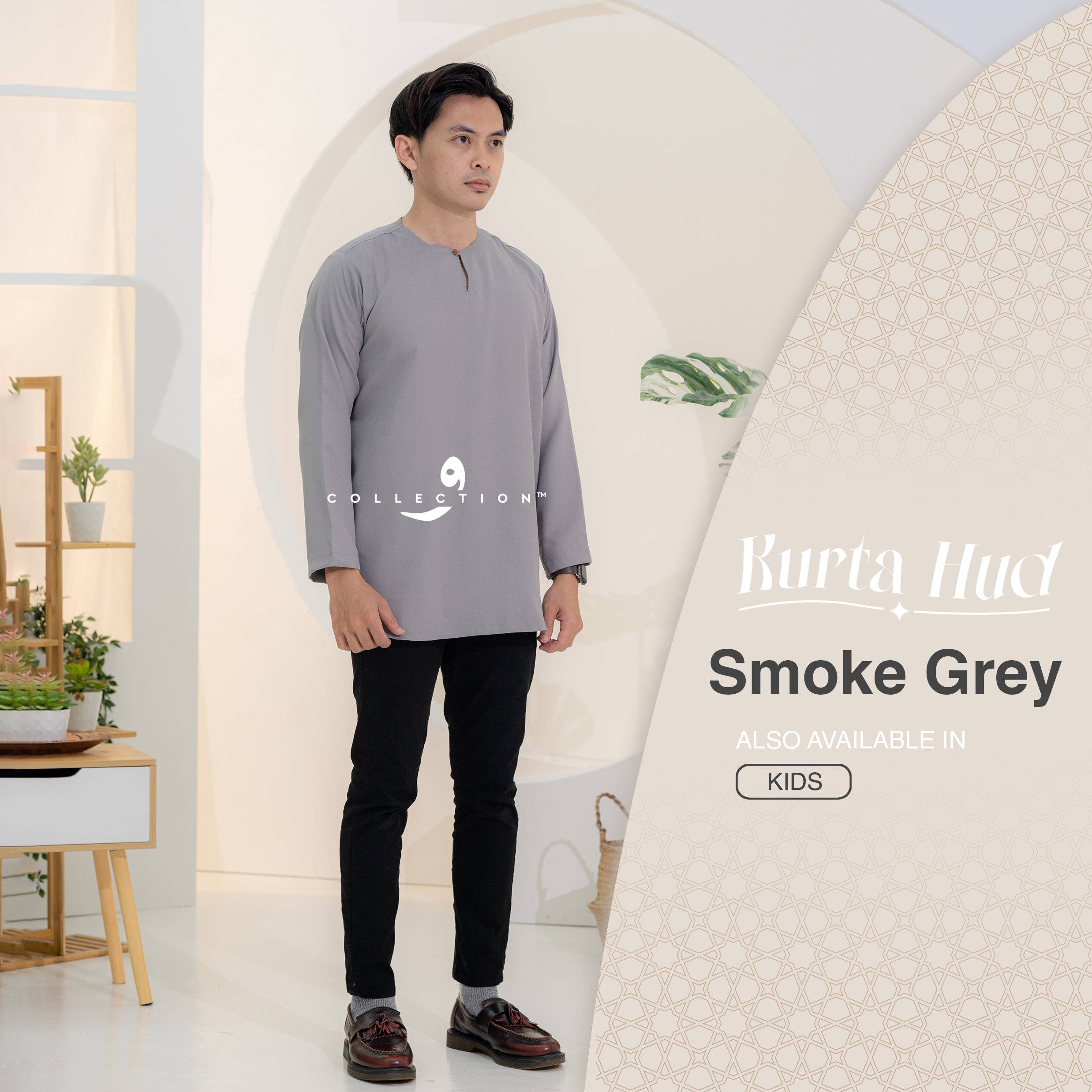 Kurta Hud - Smoke Grey
