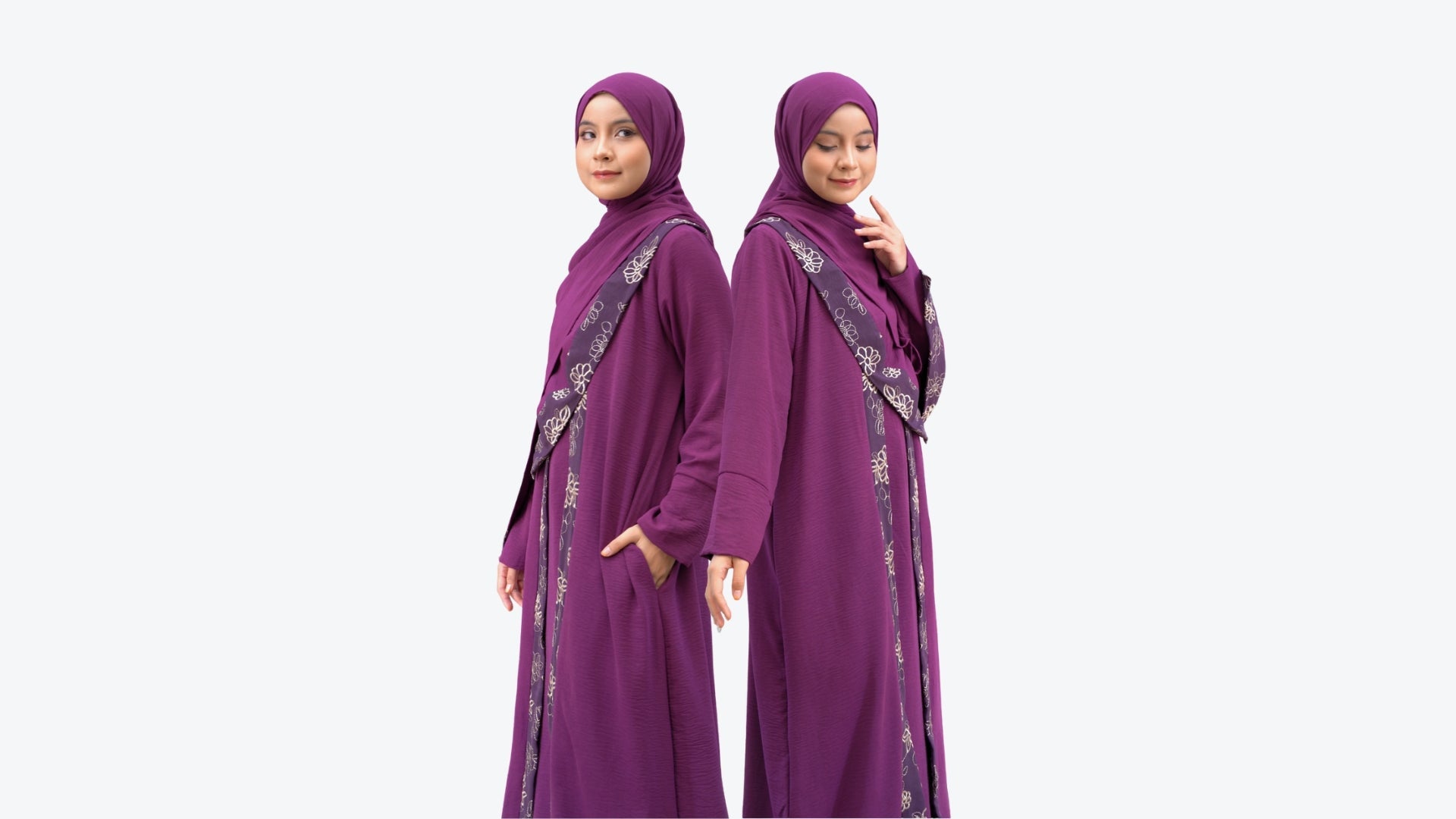 Jubah Afiya (Free Shawl)