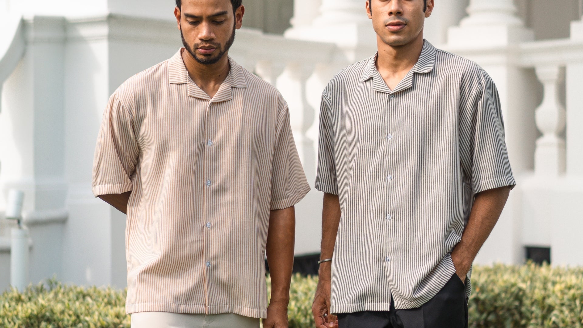 Kemeja Urban Stripe Linen