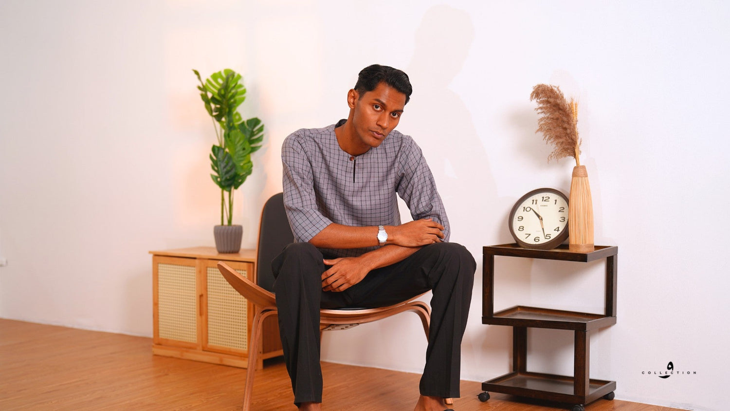 Kurta Shuib - Checkered German Cotton