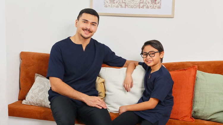 Kurta Soleh - V neck collar Comocrepe