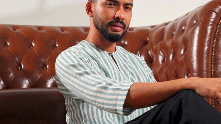 Kurta Ayub - Ironless Wrinkle Cotton Stripe