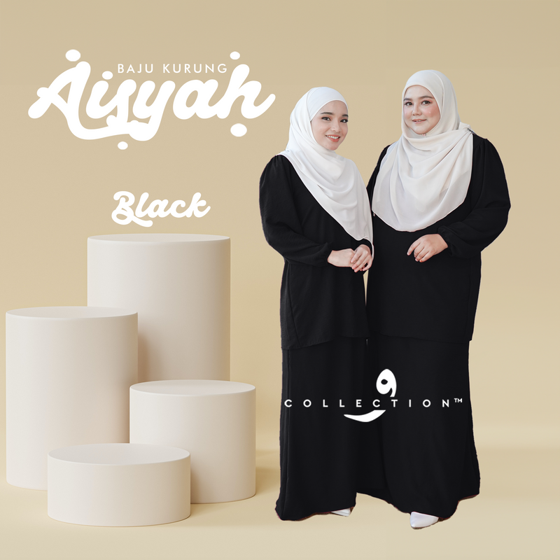 Kurung Aisyah - Black