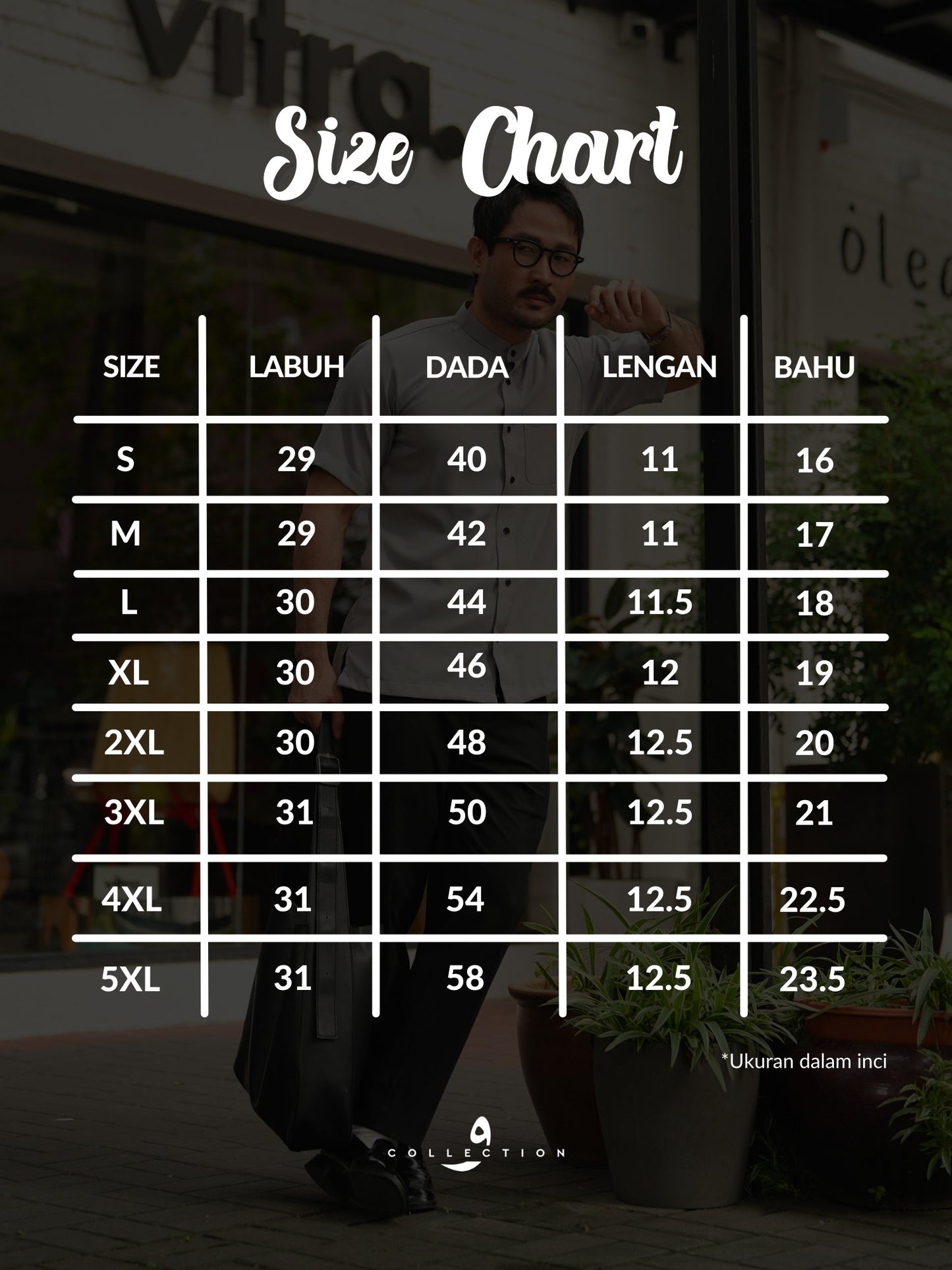 Kemeja Casual - Black