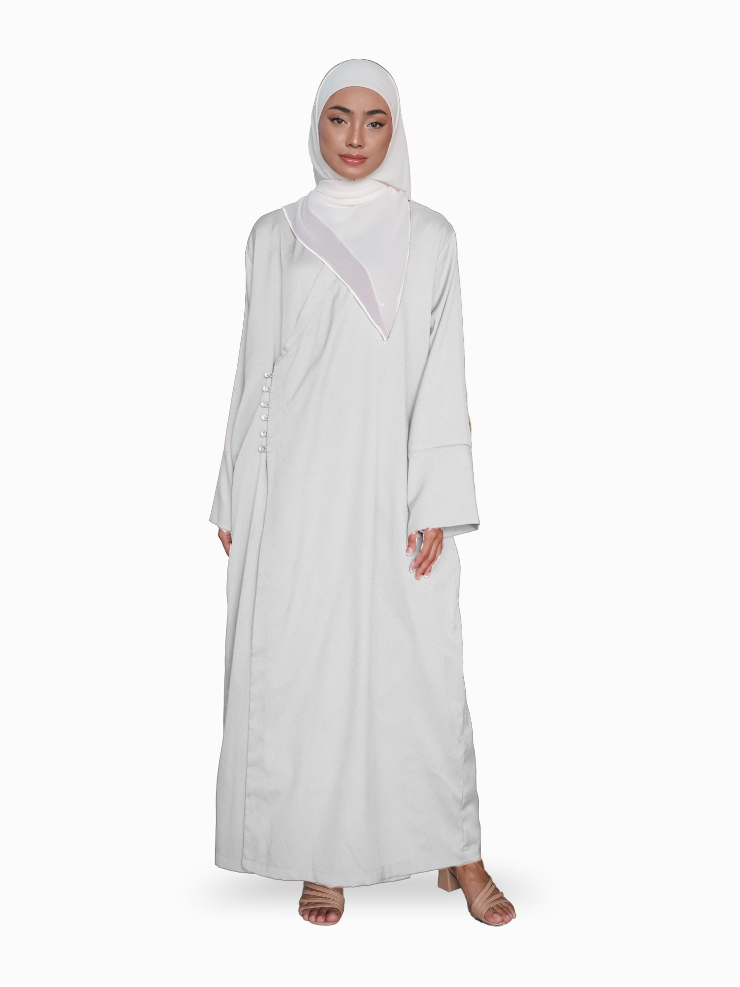 Jubah Ayra - Off White