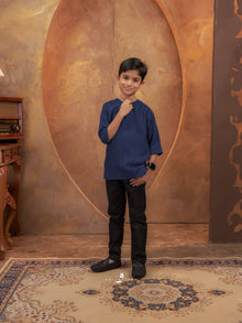 Kurta Shuib - Navy Blue
