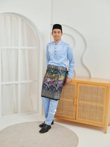 Baju Melayu Cekak Musang - Sky Blue