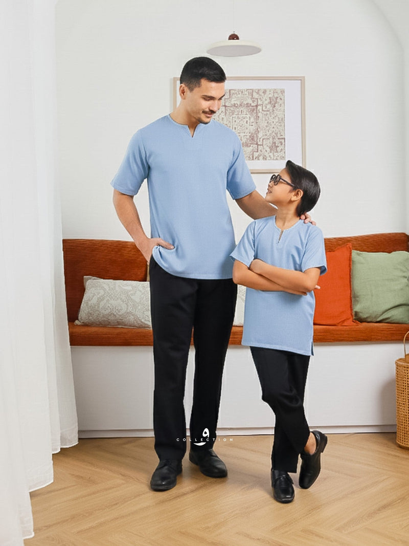 Kurta Soleh - Baby Blue