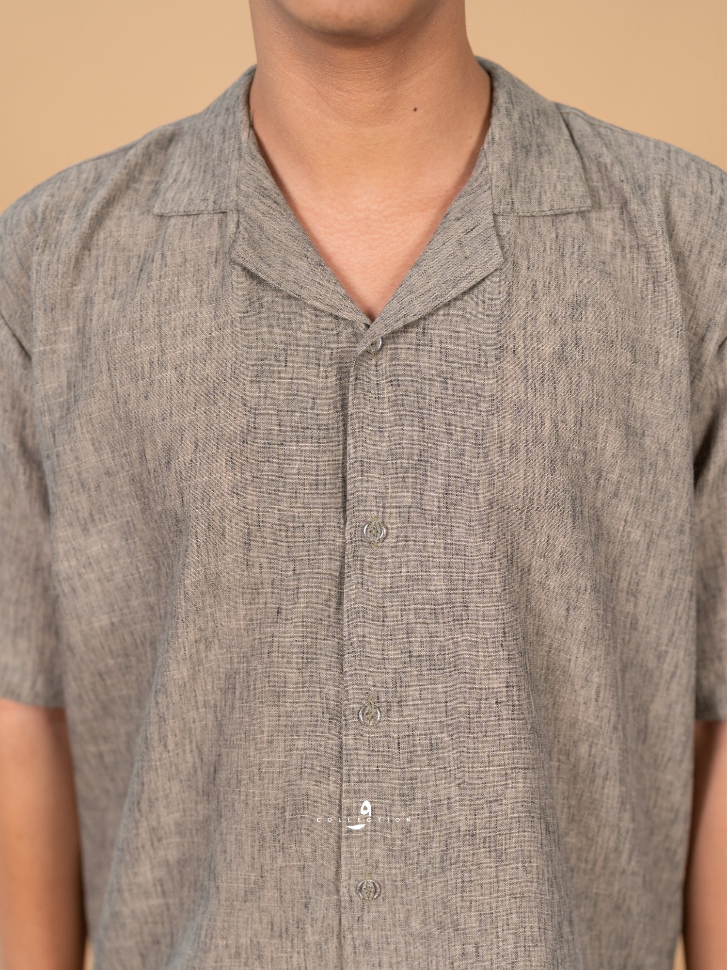 Kemeja Urban Linen - Stone