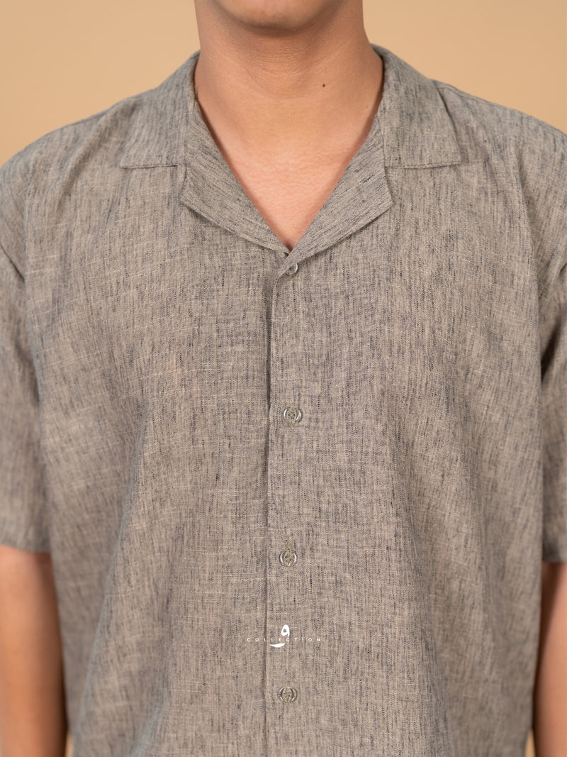 Kemeja Urban Linen - Stone