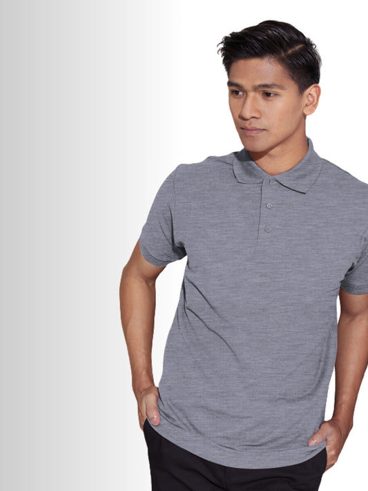 Polo Shirt - Grey Melange