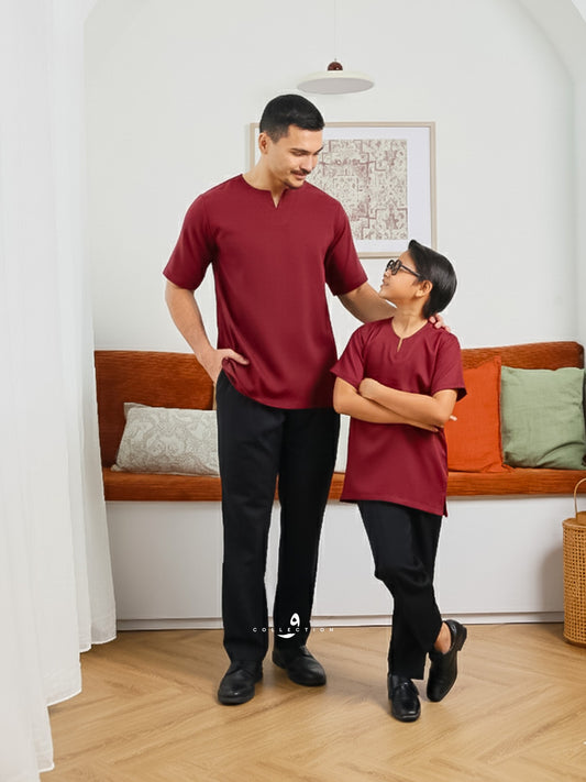 Kurta Soleh - Maroon