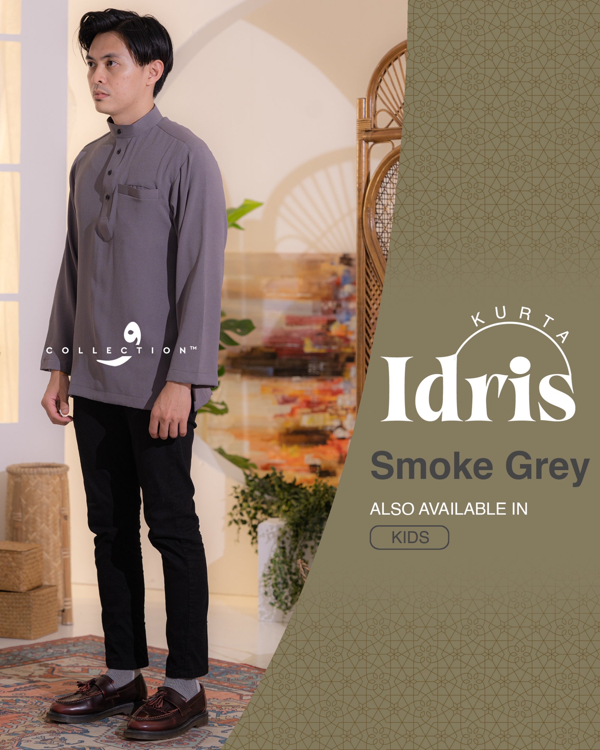 Kurta Idris - Smoke Grey