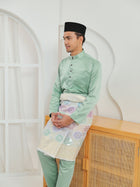 Baju Melayu Cekak Musang - Green Mint