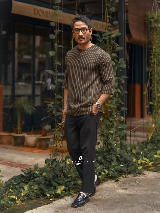 Kurta Ishak Linen - Leaf Green