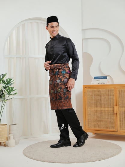Baju Melayu Cekak Musang - Black