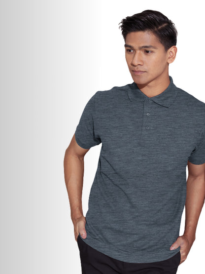 Polo Shirt - Anthra Melange