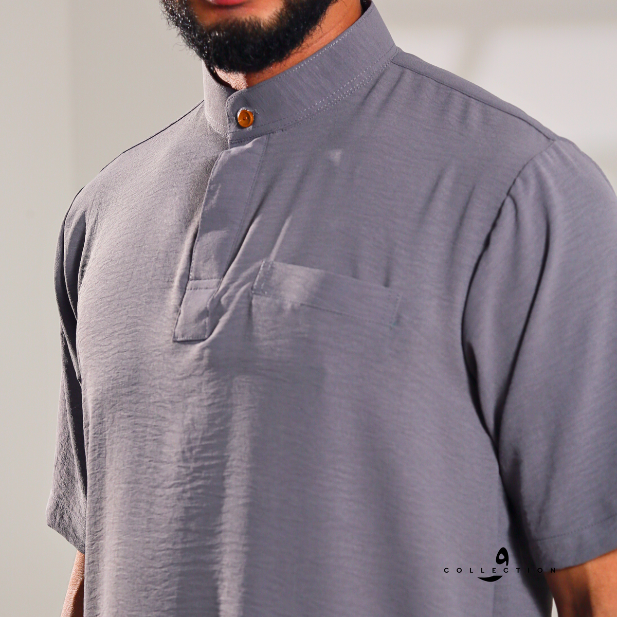Kurta Ibrahim CEY Crepe - Grey