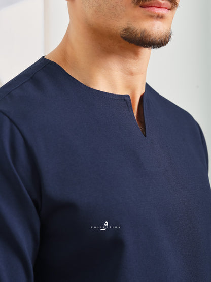 Kurta Soleh - Navy Blue