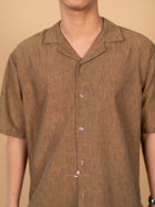 Kemeja Urban Linen - Rich Brown