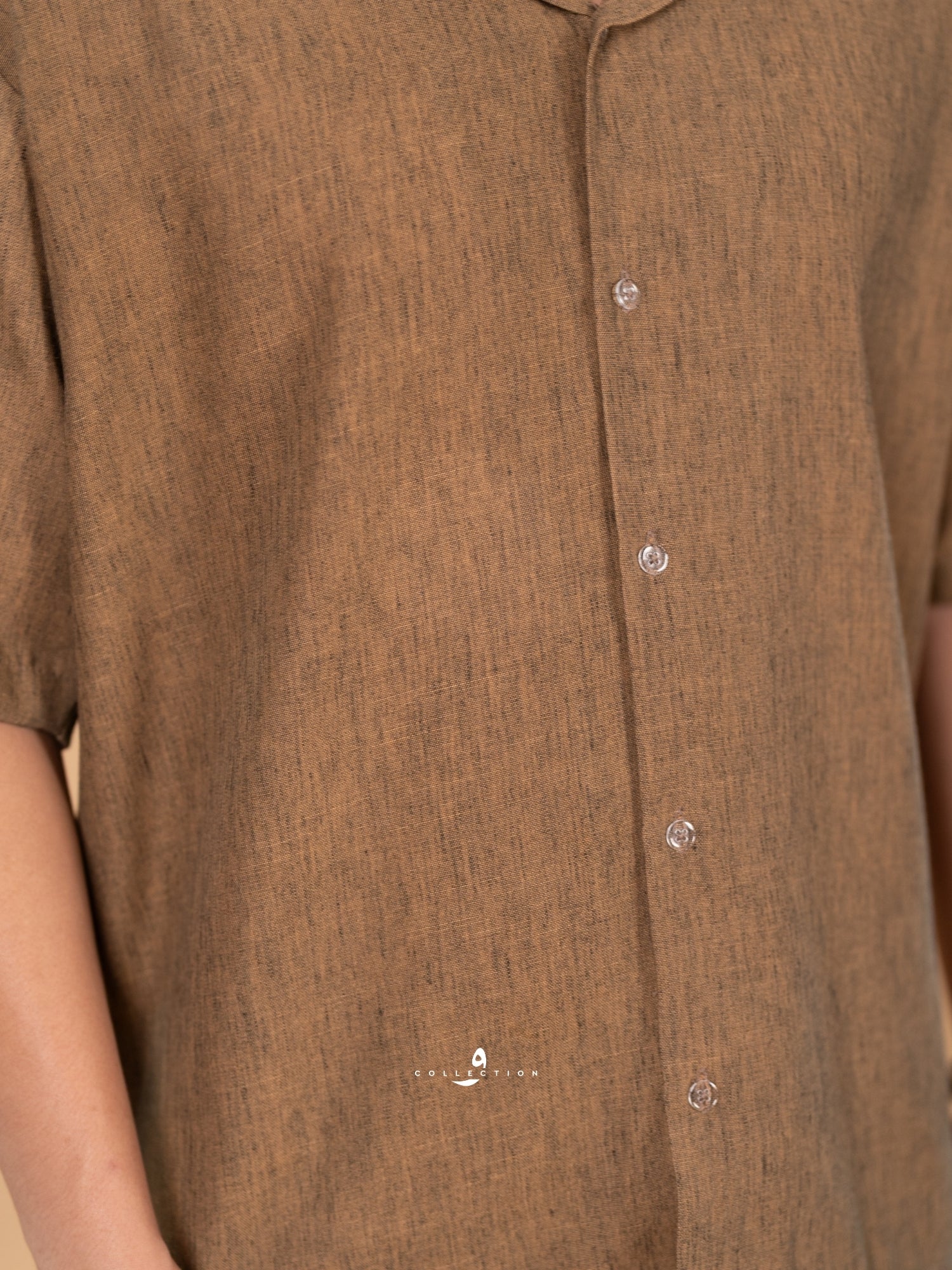 Kemeja Urban Linen - Rich Brown