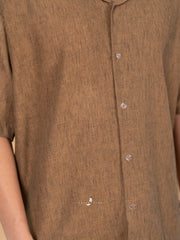 Kemeja Urban Linen - Rich Brown