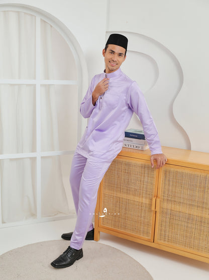 Baju Melayu Cekak Musang - Lilac