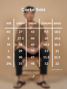 Kemeja Urban Linen - Black