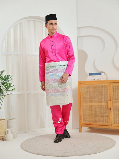 Baju Melayu Cekak Musang - Fuschia Pink