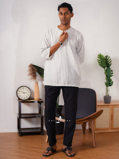 Kurta Ishak Linen - White