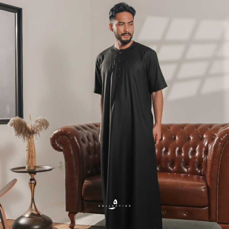 Jubah Uthman - Black