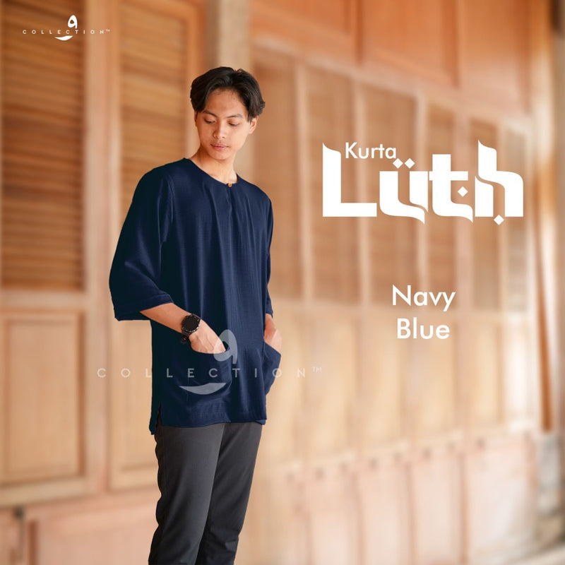 Kurta Luth - Navy Blue