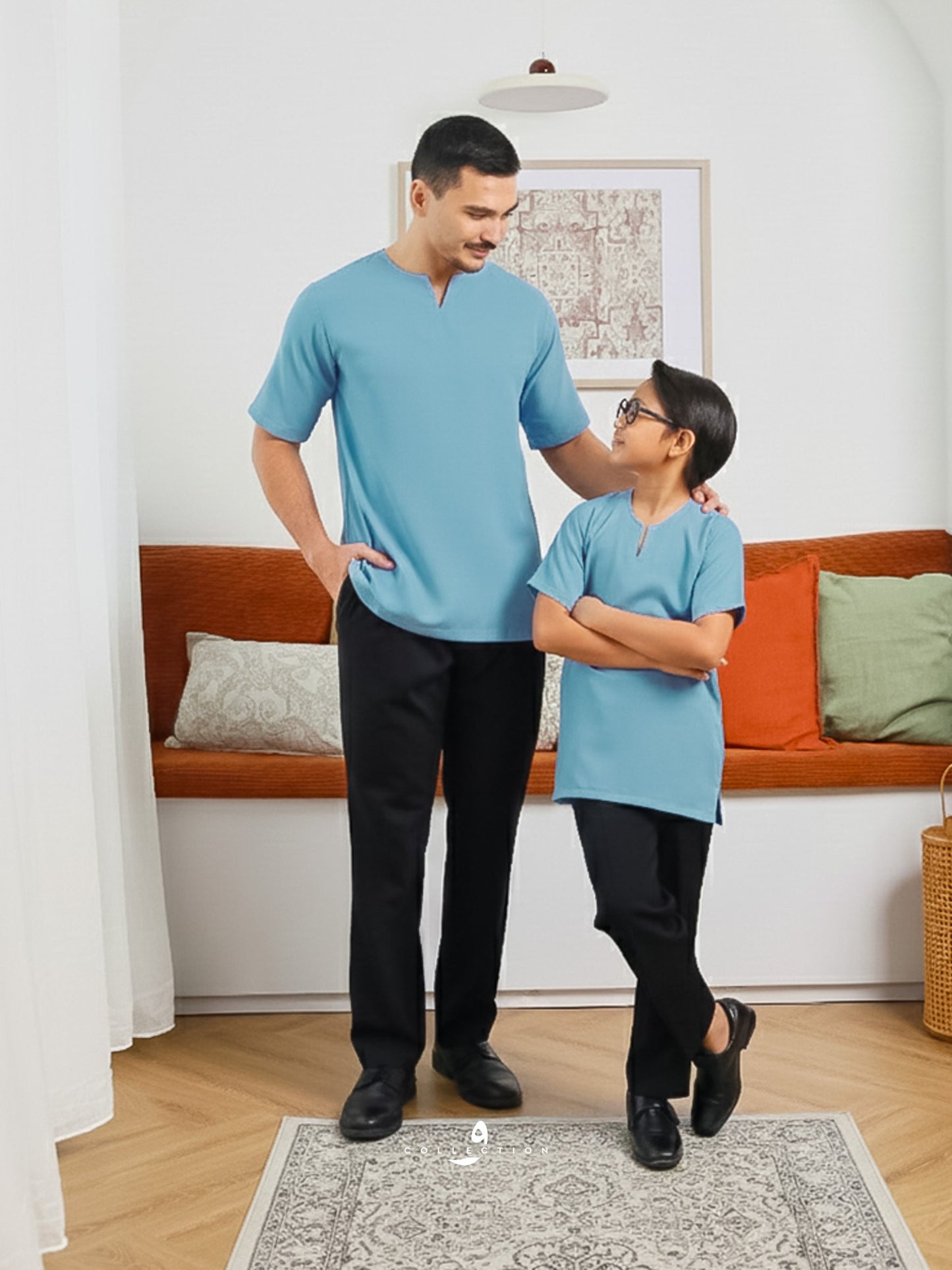 Kurta Soleh - Ash Blue