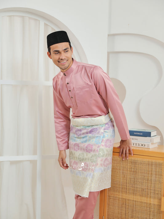 Baju Melayu Cekak Musang - Dusty Pink
