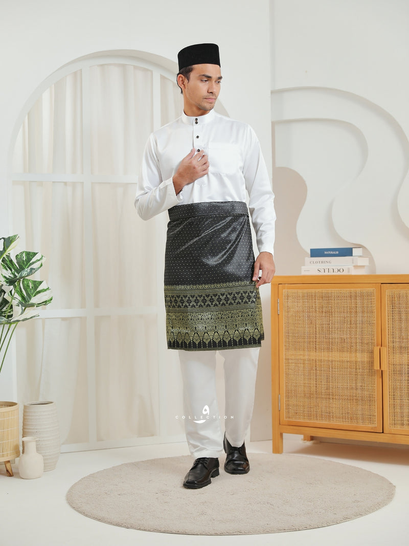 Baju Melayu Cekak Musang - Off White