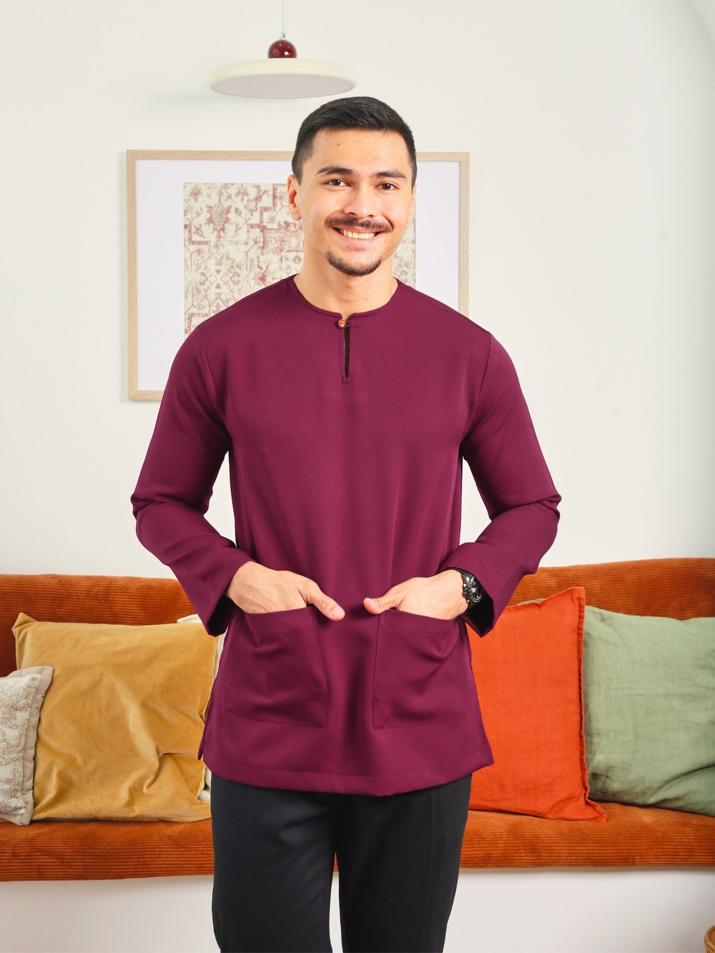 Kurta Ismail - Burgundy