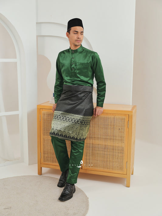 Baju Melayu Cekak Musang - Emerald Green