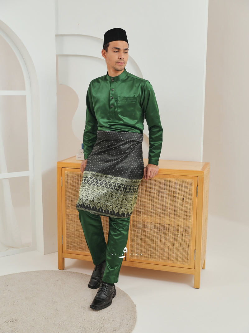Baju Melayu Cekak Musang - Emerald Green