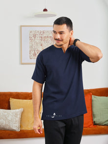 Kurta Soleh - Navy Blue