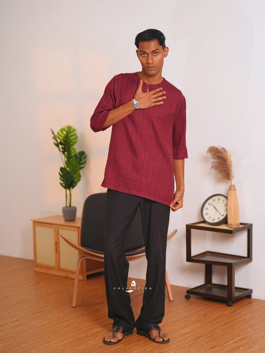 Kurta Shuib - Burgundy