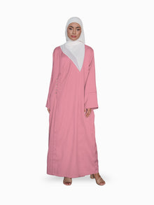 Jubah Ayra - Pink Pastel