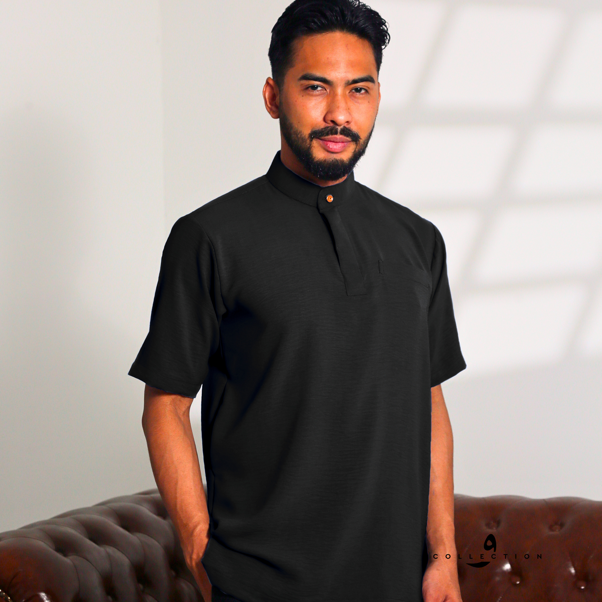 Kurta Ibrahim CEY Crepe - Black