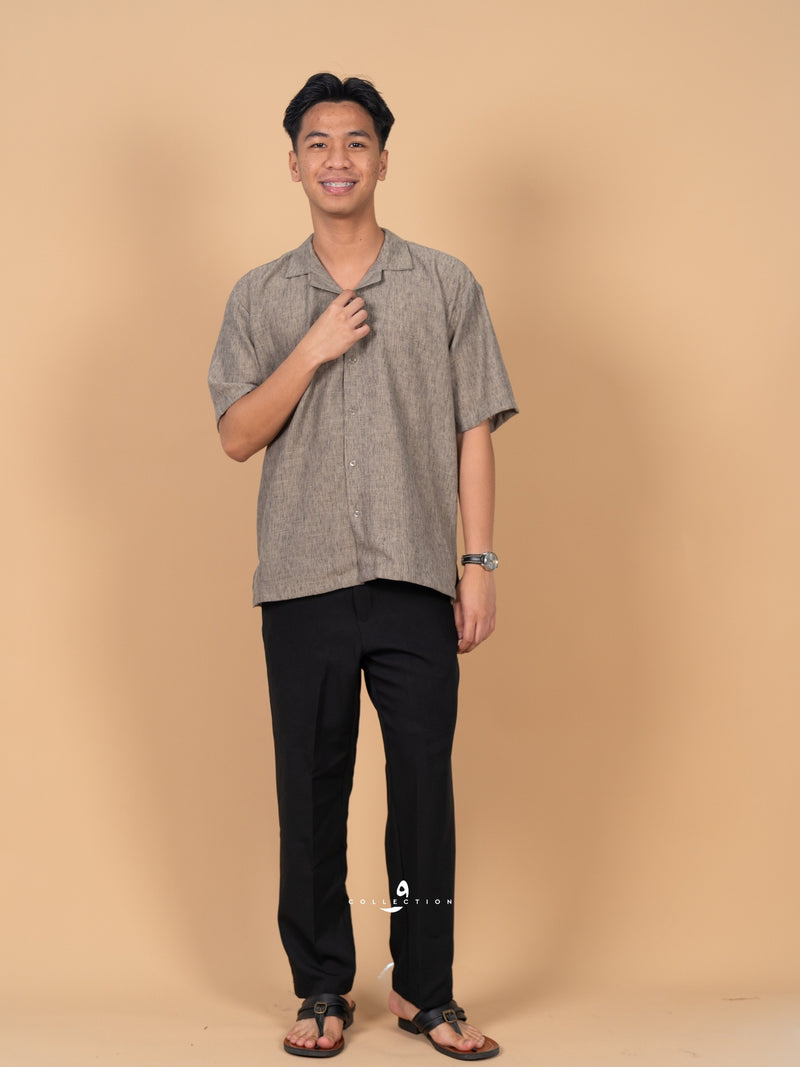 Kemeja Urban Linen - Stone