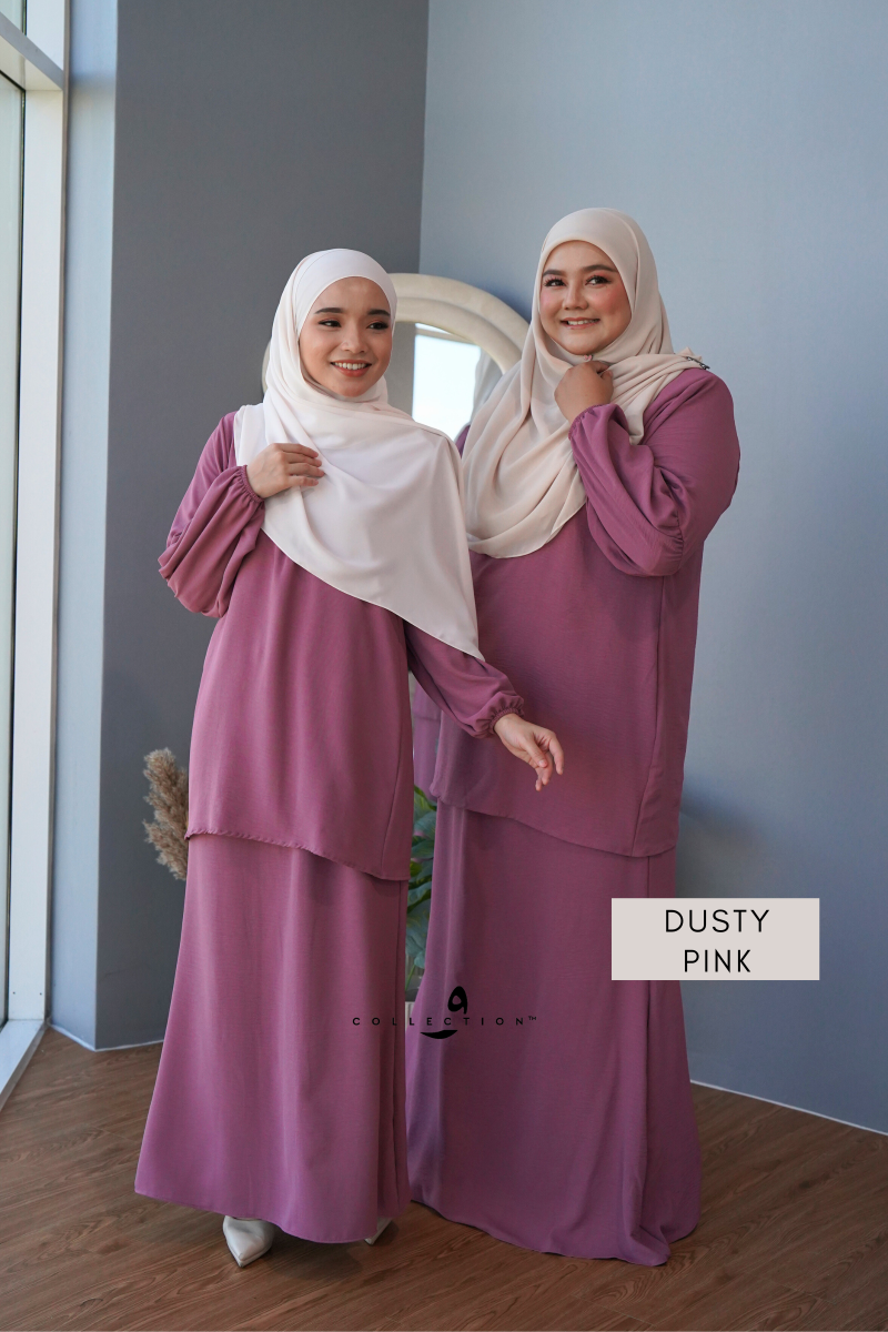 Kurung Khadijah - Dusty Pink