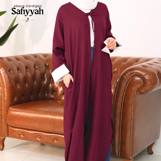 Abaya Safiyyah - Maroon