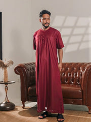 Jubah Uthman - Maroon