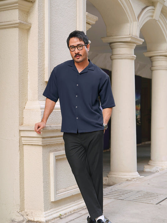 Kemeja Urban - Navy Blue