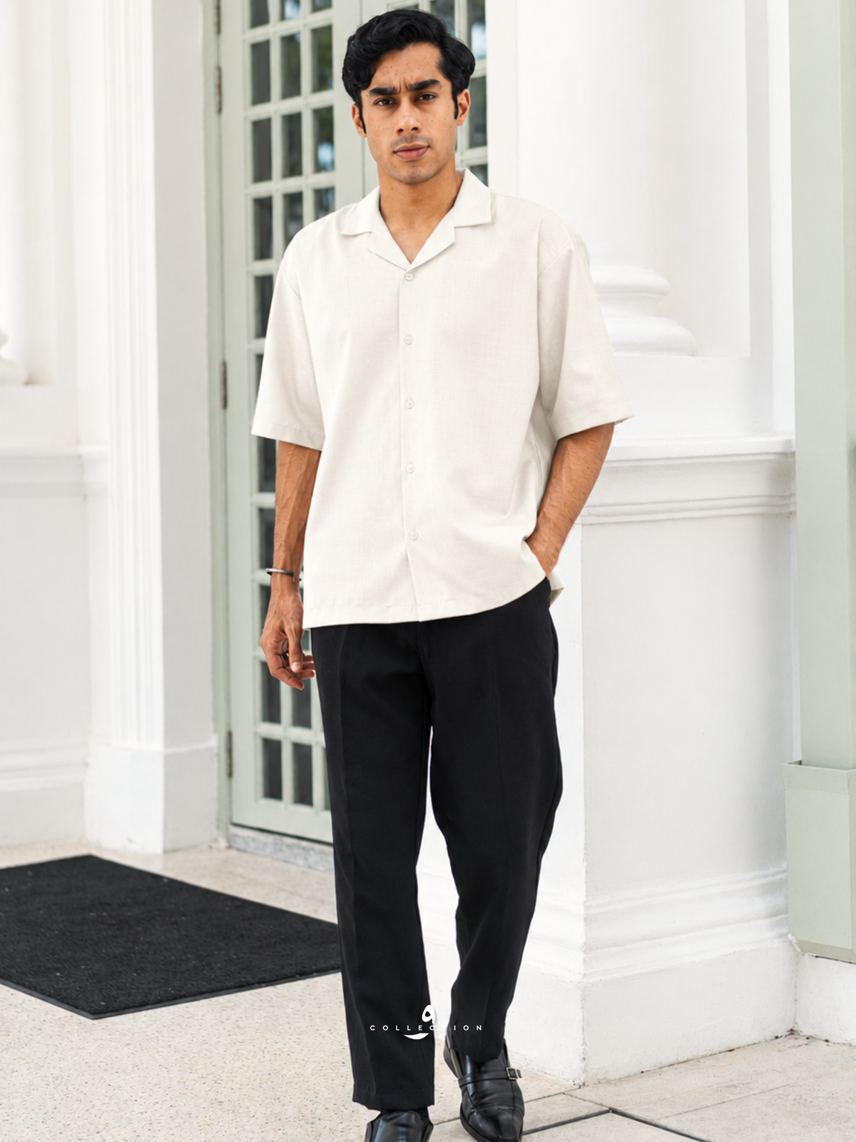 Kemeja Urban Slub - Off White